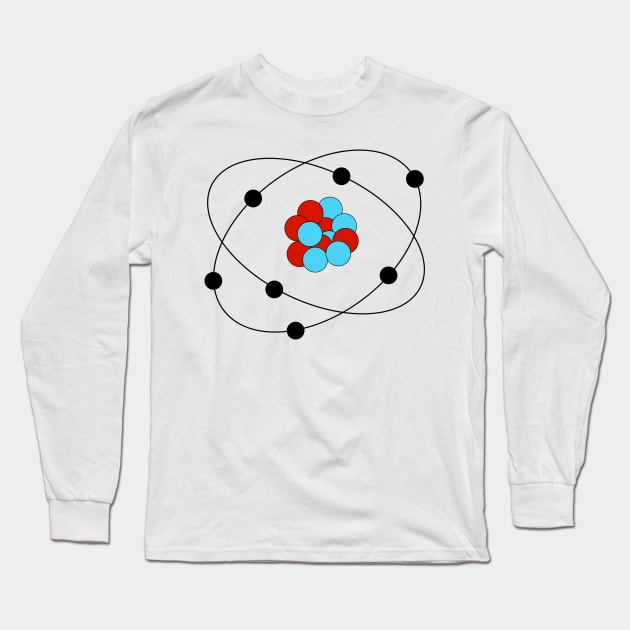 Carbon Atom Long Sleeve T-Shirt by ArianJacobs